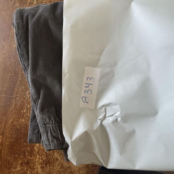 Vineyard Vines Pants Mens XXL Gray Corduroy Cargo Elastic Drawstring Zip Fly - Picture 16 of 16